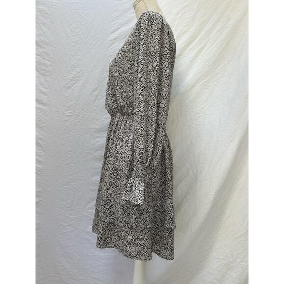 HALOGEN Animal Print Faux Wrap Dress Size Medium Career Capsule - Picture 4 of 8